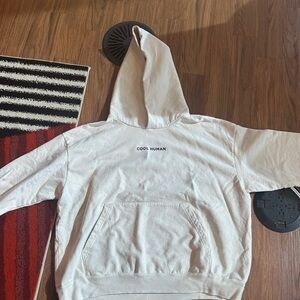 Cool Human Kids Hoodie - Cream
